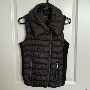 Marc Black Moto Puffer Vest